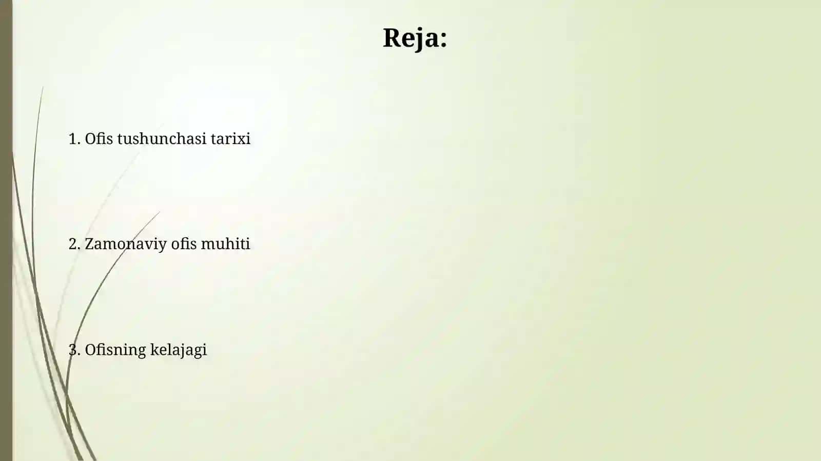 Ofis texnologiyalari va avtomatlashtirish 2