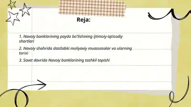 Navoiy banklarining paydo bo'lish tarixi 2