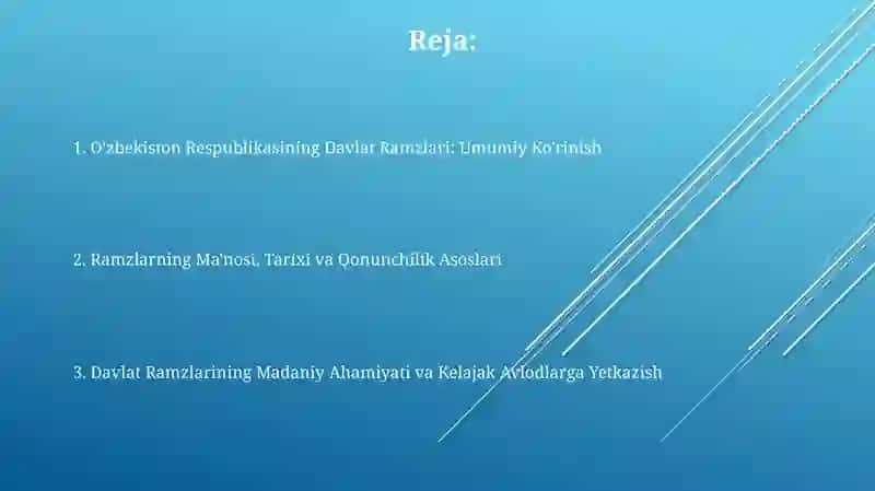 O'zbekiston Respublikasi Davlat Ramzlari 2
