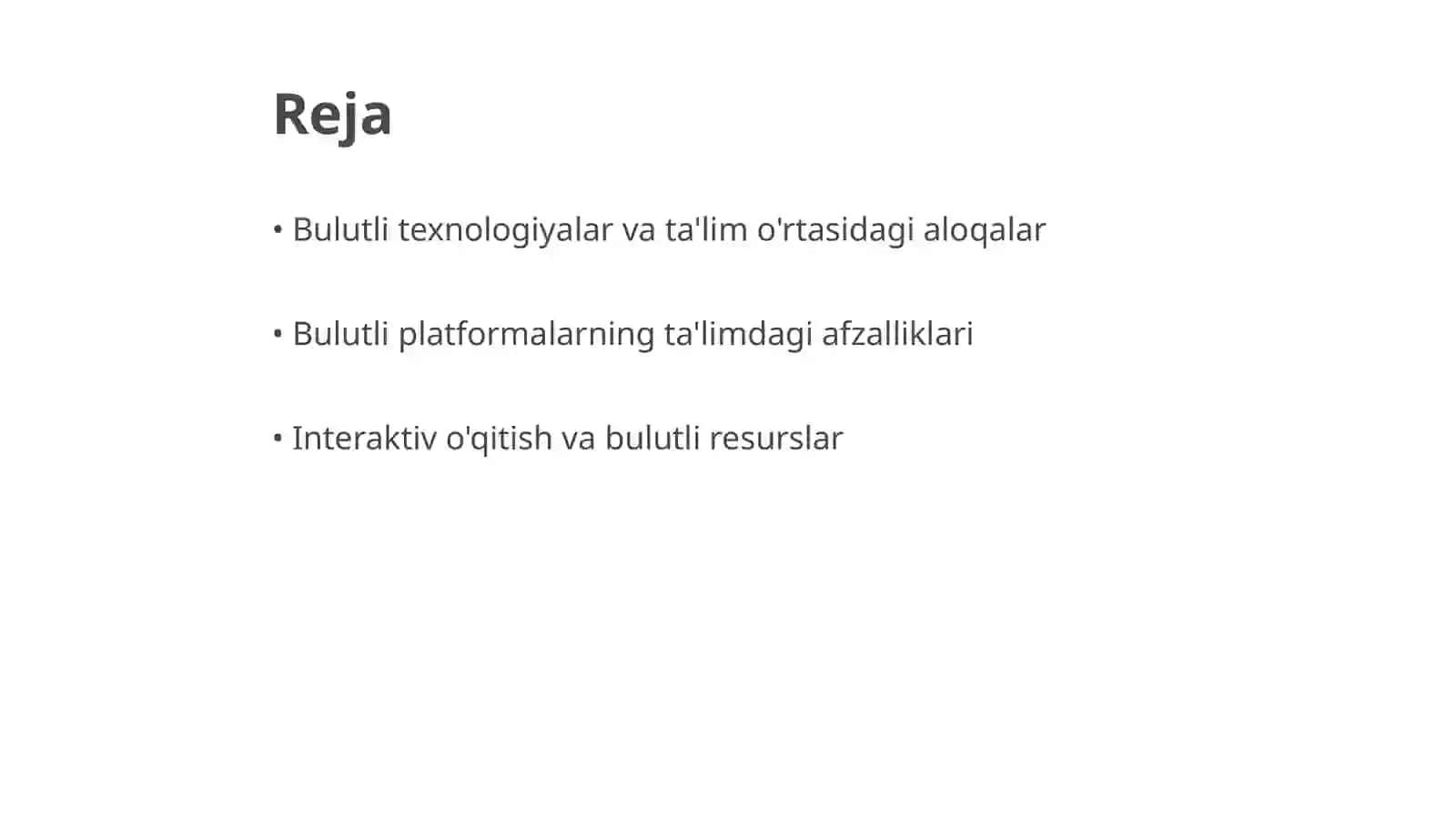 Ta'limda bulutli texnologiyalarning o'rni va axamiyati 2
