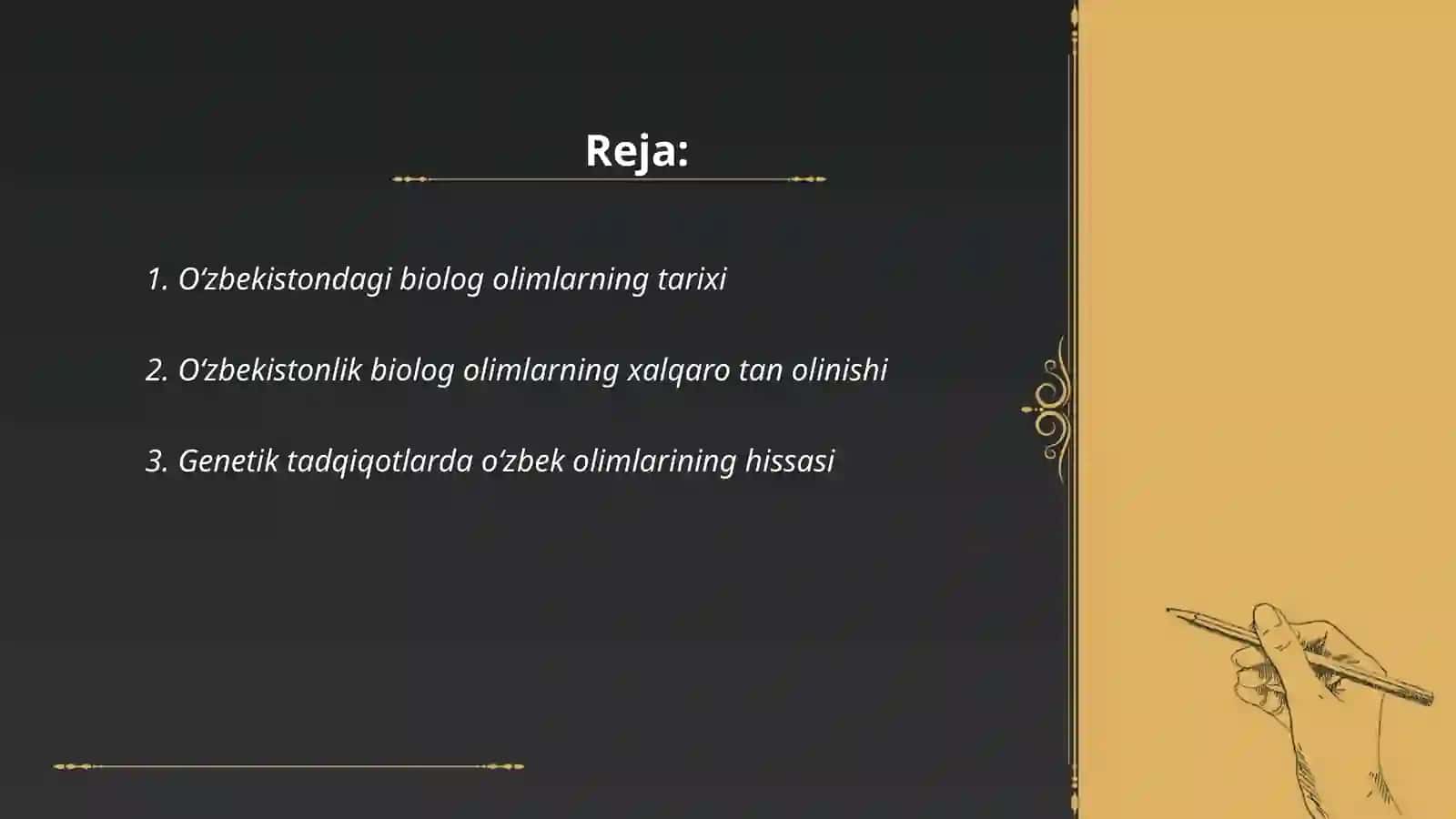 O‘zbekistonning biolog olimlari dunyo nigohida 2