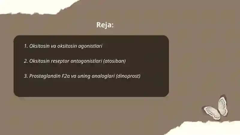 Oksitosin va oksitosin agonistlari 2