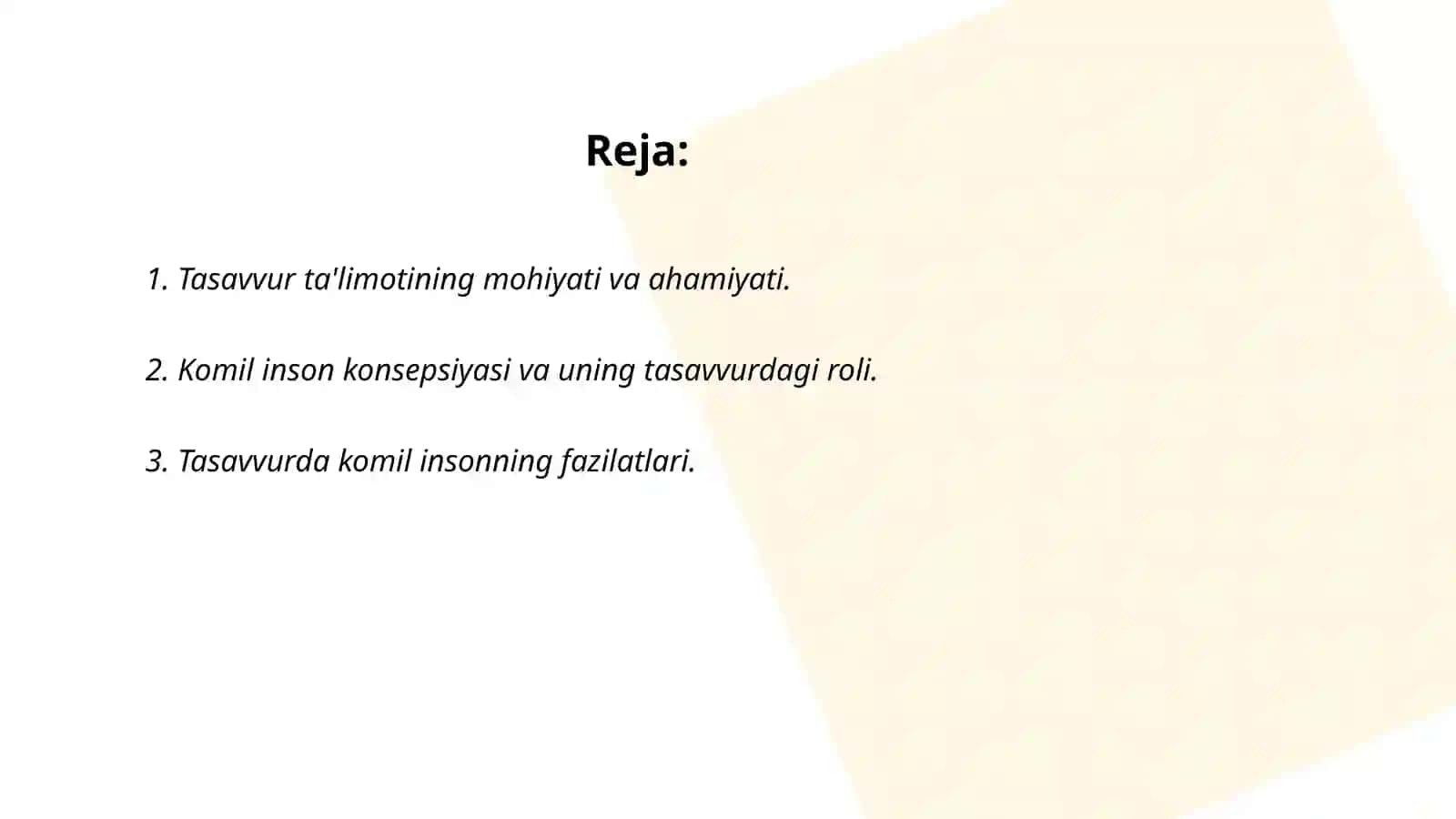 Tasavvurda komil inson qarashlari va tariqatlari 2