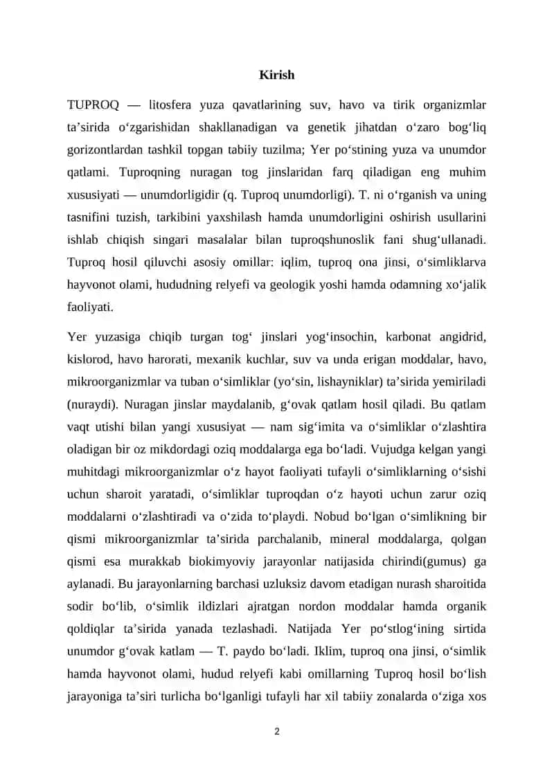 Tuproq eroziyasi 2
