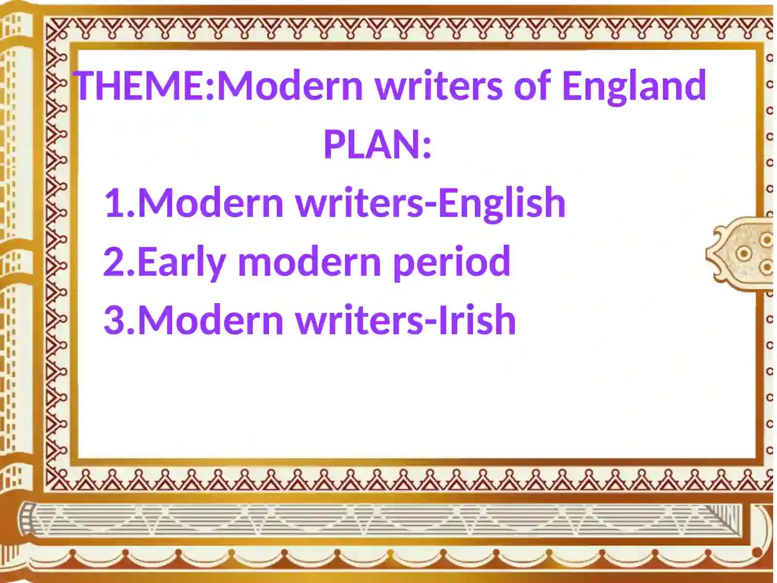 Modern writers of England 2