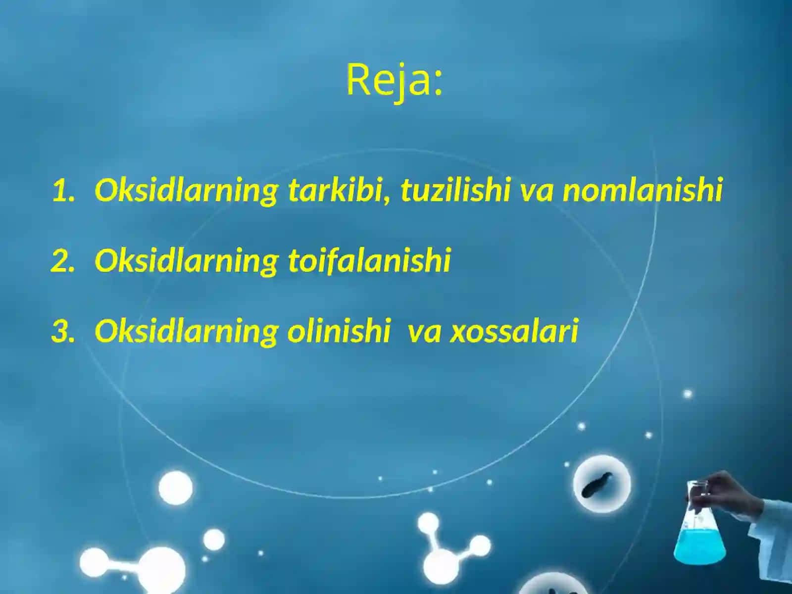 Oksidlarning tuzilishi va nomlanishi 2