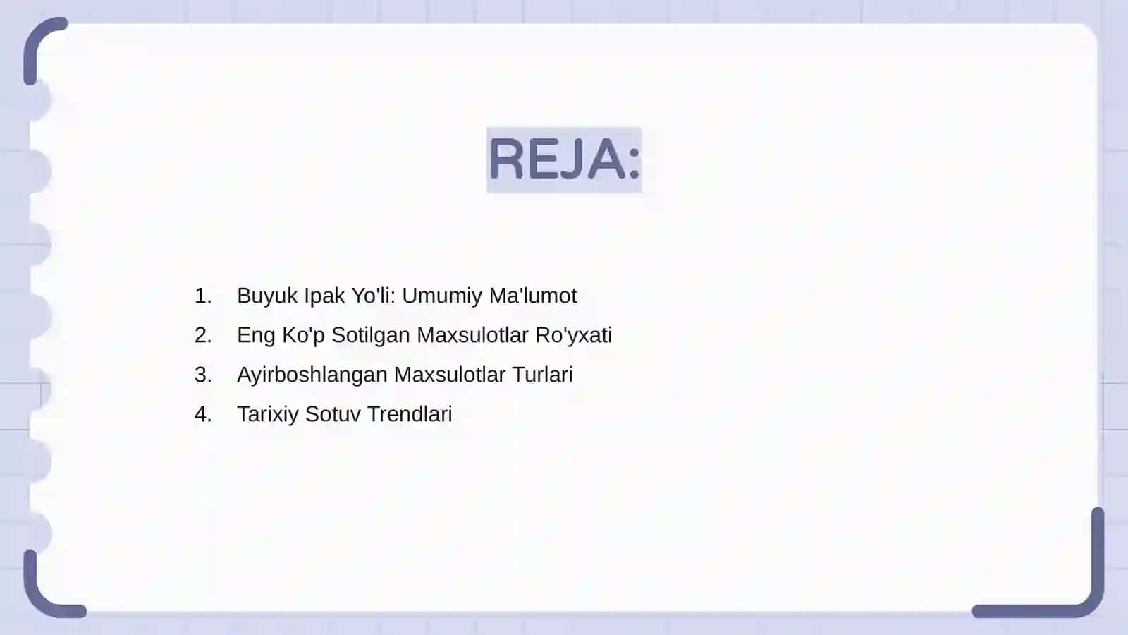 Buyuk Ipak Yoli: Umumiy Malumot 2
