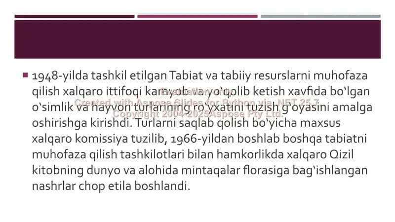 O'zbekiston Respublikasi "Qizil kitobi" 2