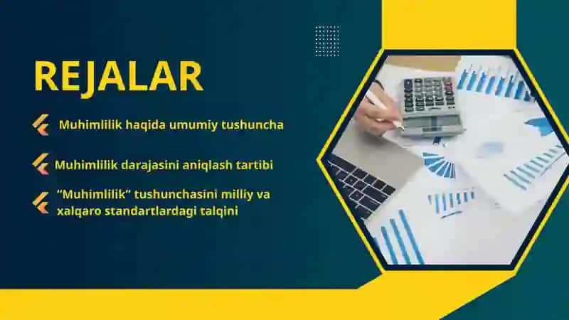 MUHIMLIK TUSHUNCHASI VA UNI AUDITDA QO’LLASH TARTIBI 2
