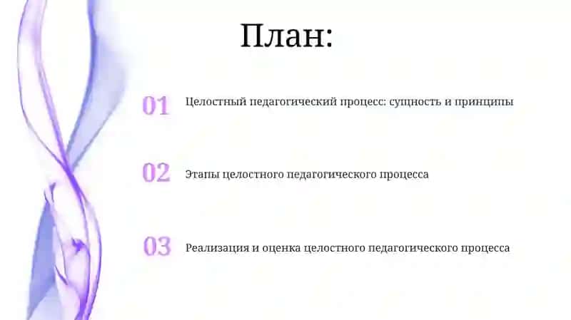 Целостный педагогический процесс 2
