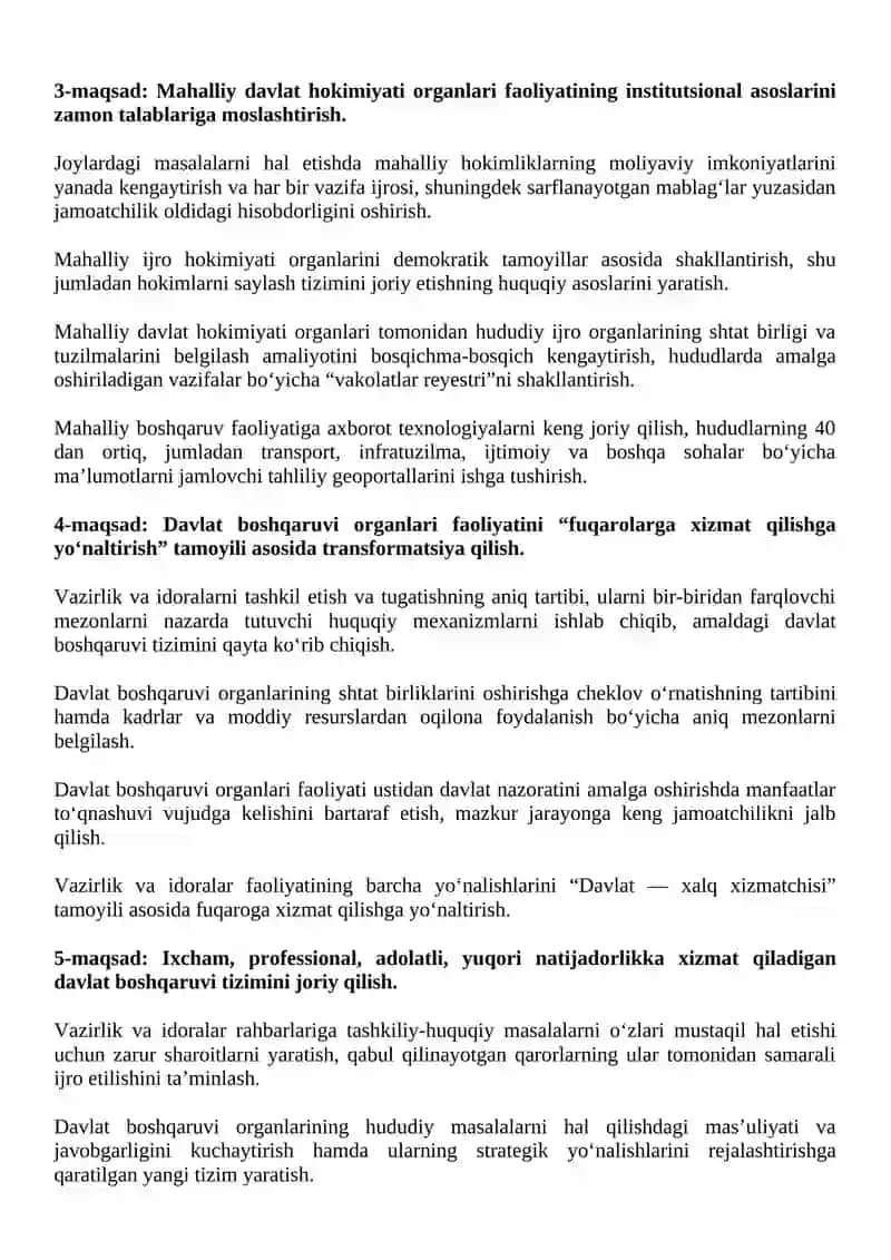 O‘zbekistonning Taraqqiyot Strategiyasi 2