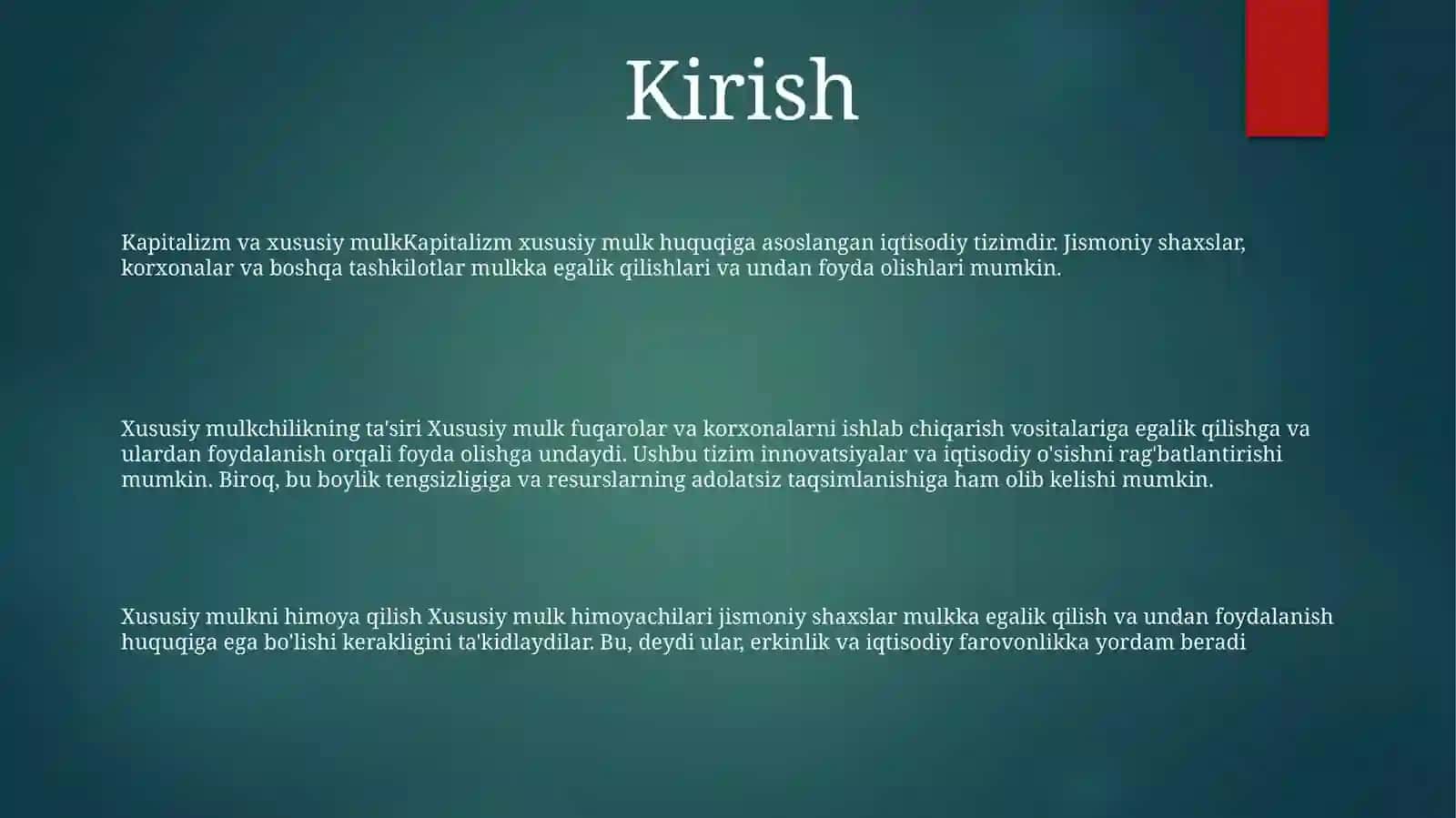 Xususiy KapitalTahlili 2