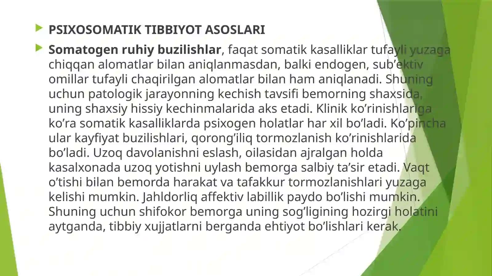 PSIXOSOMATIK TIBBIYOT ASOSLARI 2