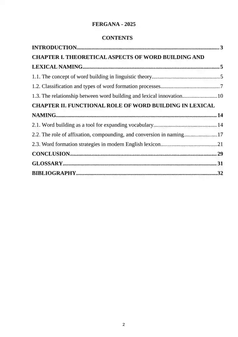 Word building: the role and role of word building in lexical naming 2