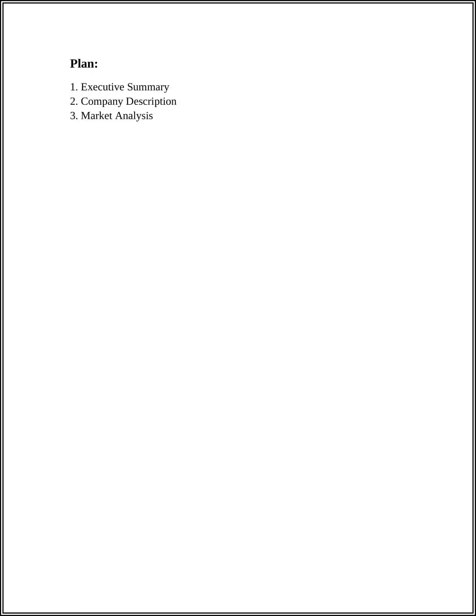 BUSINESS PLAN 2