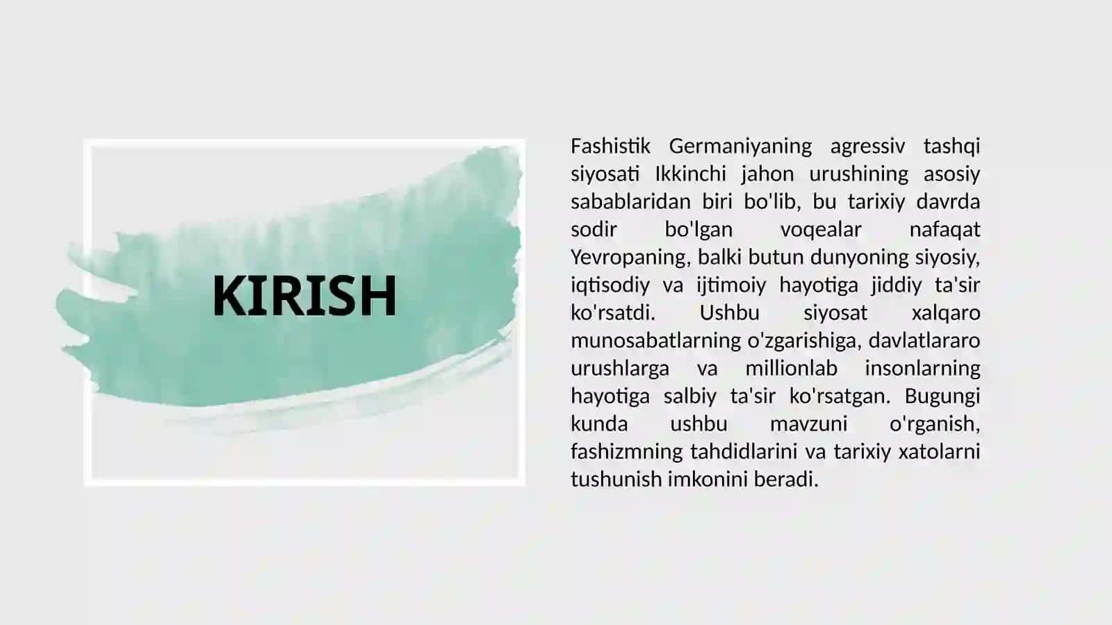FASHISTIK GERMANIYANING AGRESSIF TASHQI SIYOSATI 2
