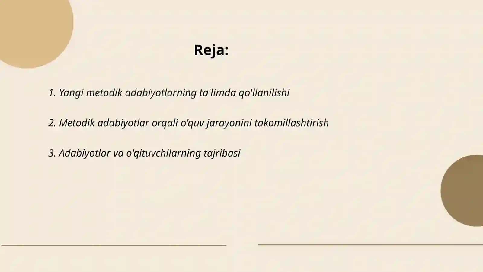 Yangi metodik adabiyotlarga taqrizlar yozish 2