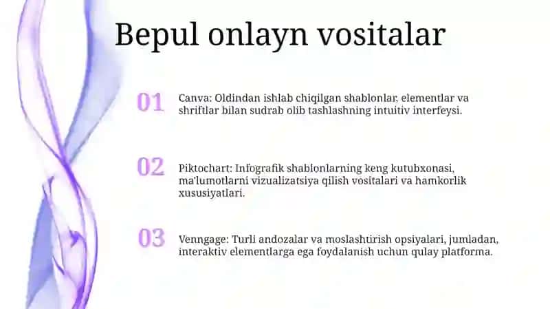 Infografikani Yaratuvchi Platformalar 2