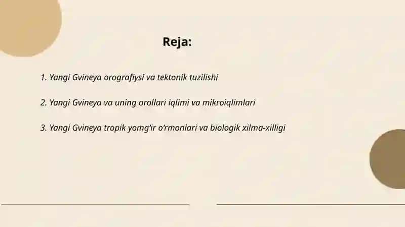 Yangi Gvineya va uning orollari 2