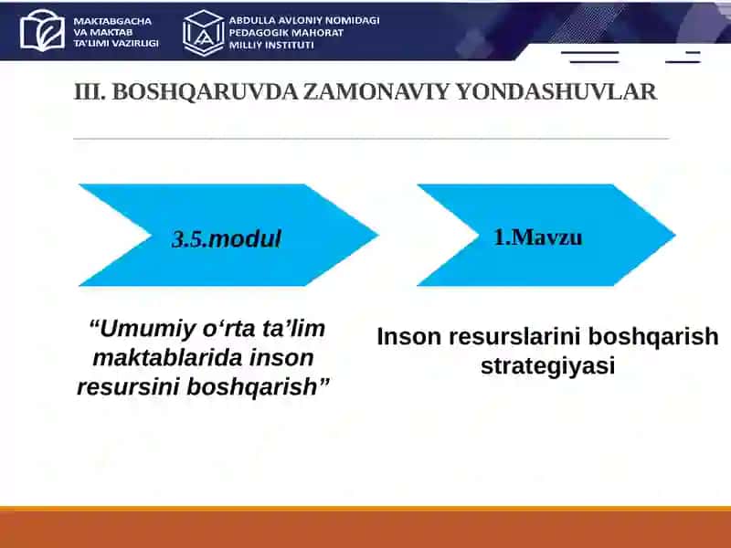 Inson resurslarini boshqarish strategiyasi 2