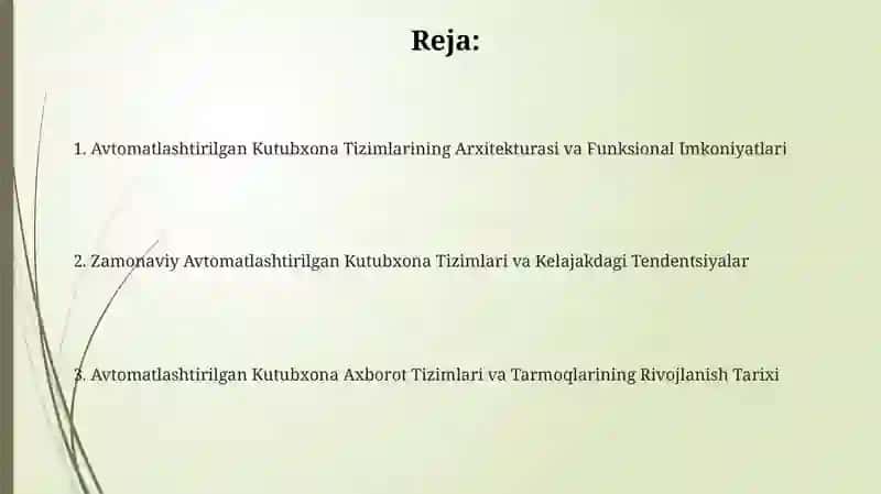 Avtomatlashtirilgan Kutubxona Tizimlari 2
