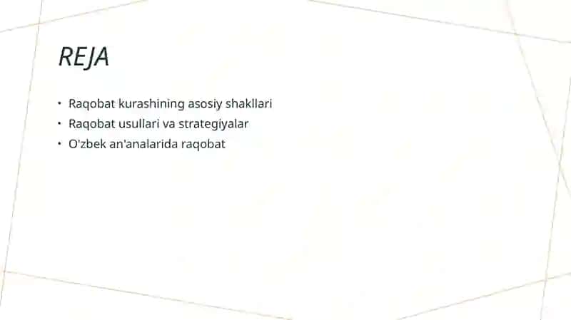 Raqobat kurashning shakllari va usullari 2