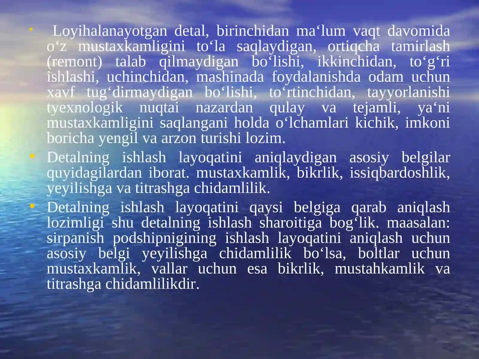 MASHINA DETALLARINI ISHLASH 2