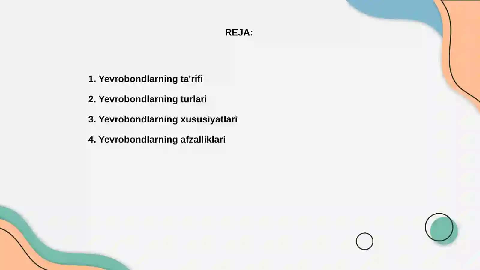 Yevrobondlar va ularning xususiyatlari 2