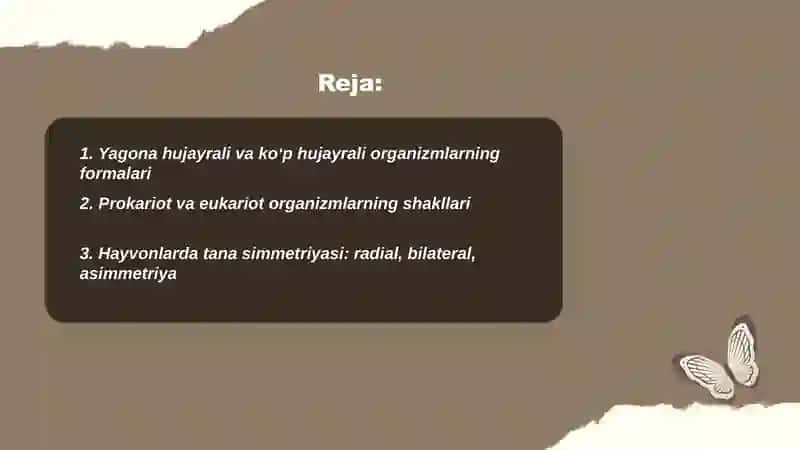 Tirik organizmlarning formalari 2