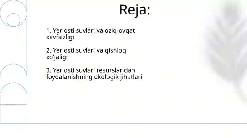 Yer osti suvlarining qishloq xoʻjaligida qoʻllanilishi 2