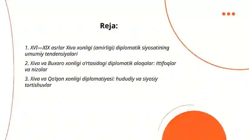 XVI-XIX asr Xiva xonligi (amirligi) diplomatik aloqalari tarixshunosligi 2