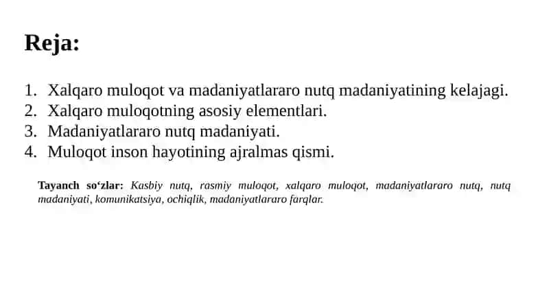Madaniyatlararo muloqotda nutq madaniyati 2
