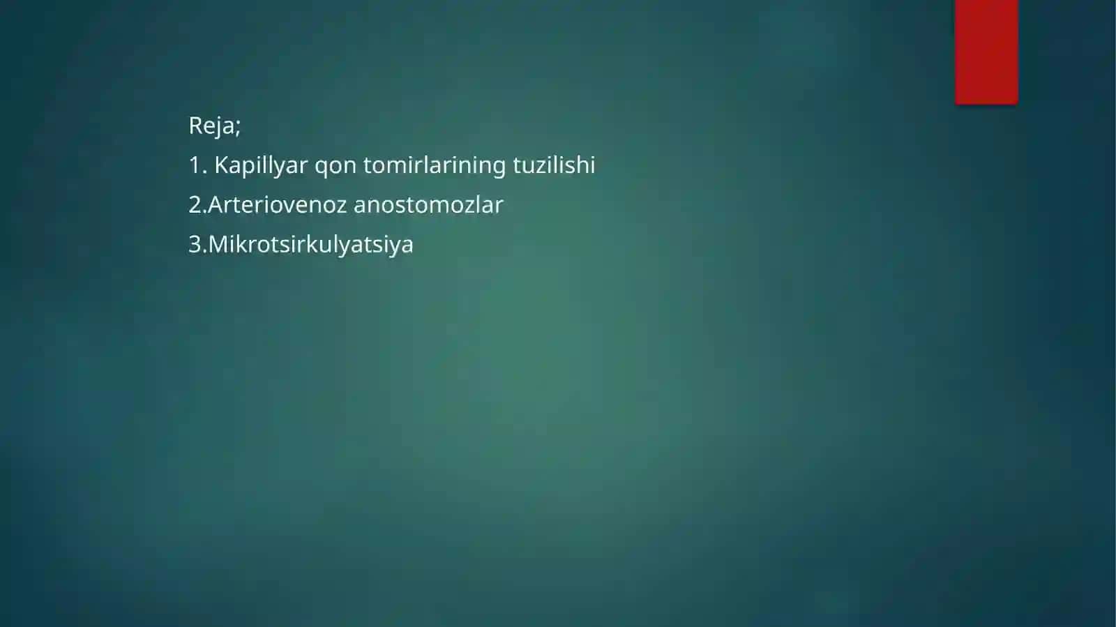 Kapilyarlarda qon aylanish 2