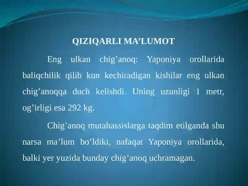 DARS ISHLANMASI 2