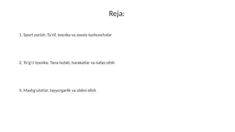 Sportcha yurish texnikasini oʻrganish 2