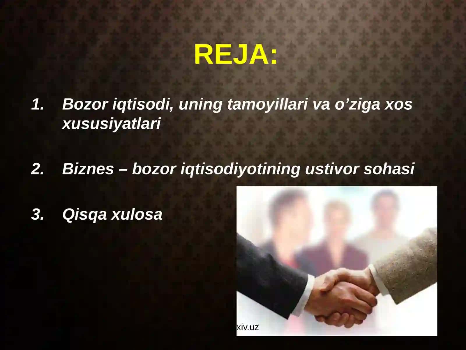 Bozor va uning turlari. Monopoliya. Oligopoliya 2