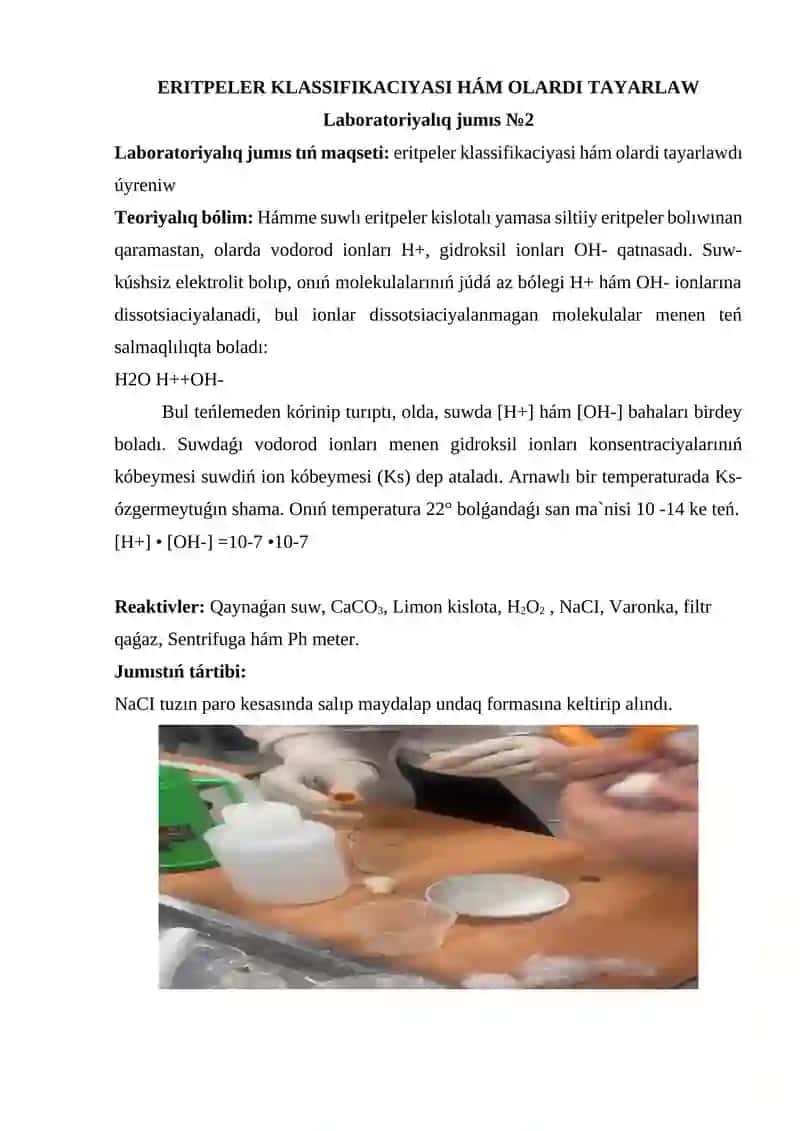 ERITPELER TAYARLAW(BIOXIMIYA) 2