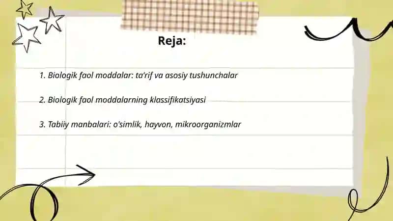 Biologik faol moddalar haqida malumot 2