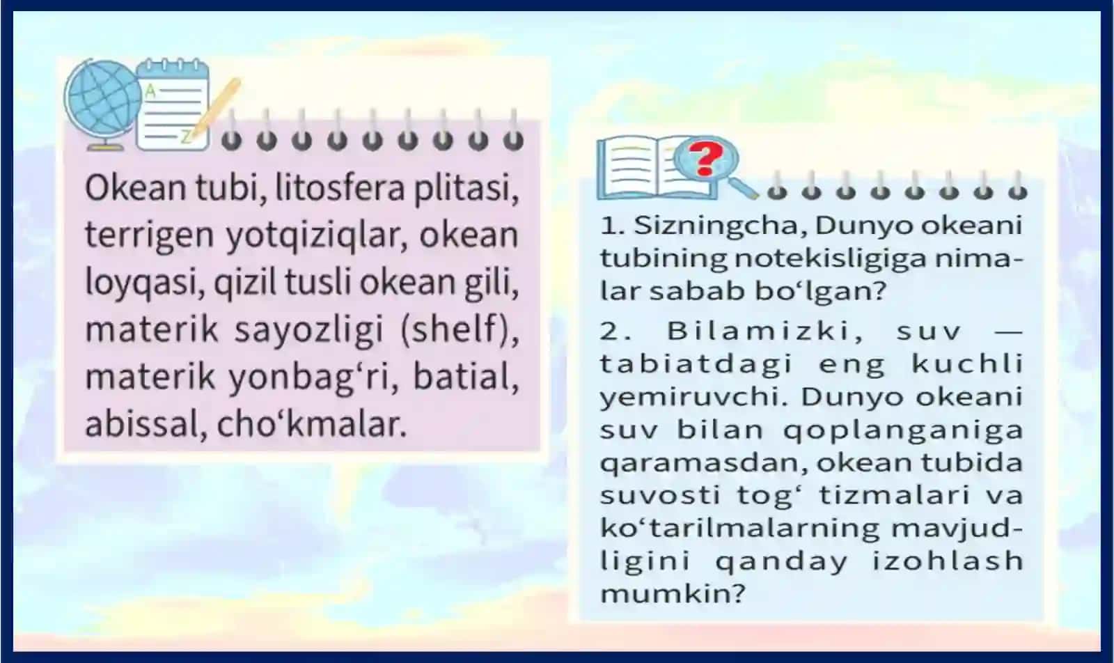 Dunyookeanitubining geologik tuzilishi 2
