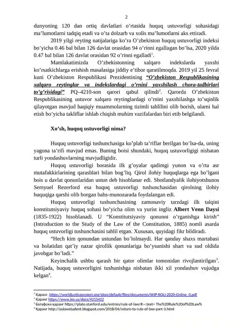 KONSTITUTSIYANING USTUNLIGI VA MUHOFAZASI 2