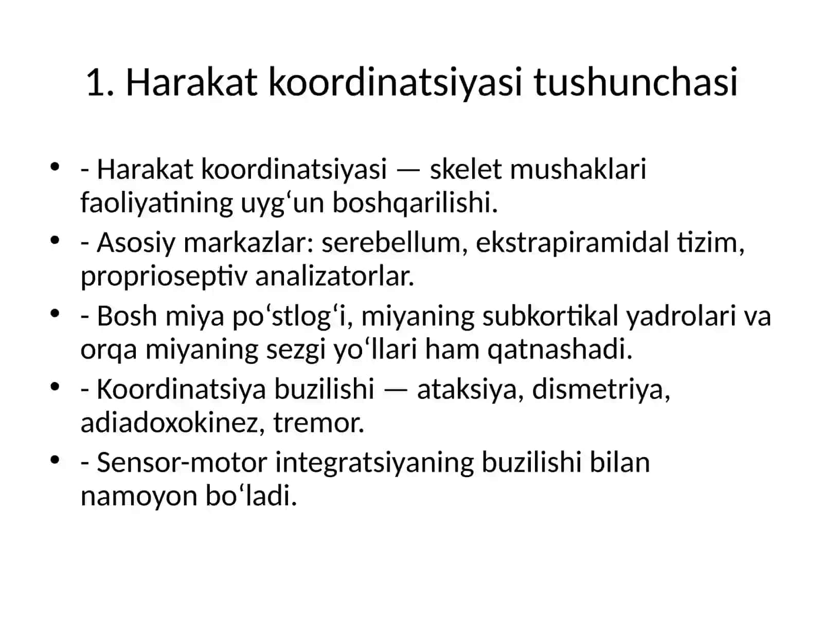 Harakat koordinatsiyasi tushunchasi 2