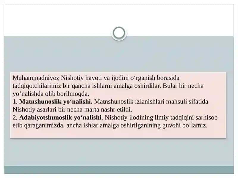 Muhammadniyoz Nishotiyning hayoti va ijodi 2