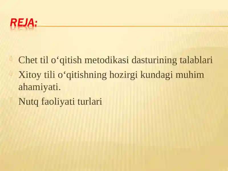 Xitoy tili o‘qitish metodikasi 2