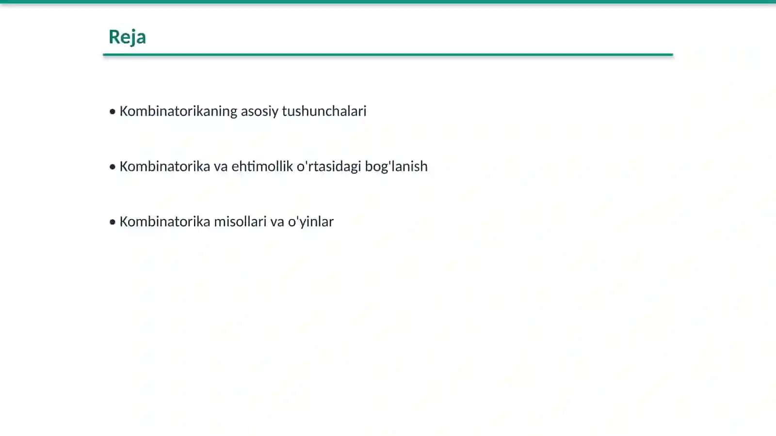 Qiziqarli kombinatorika 2