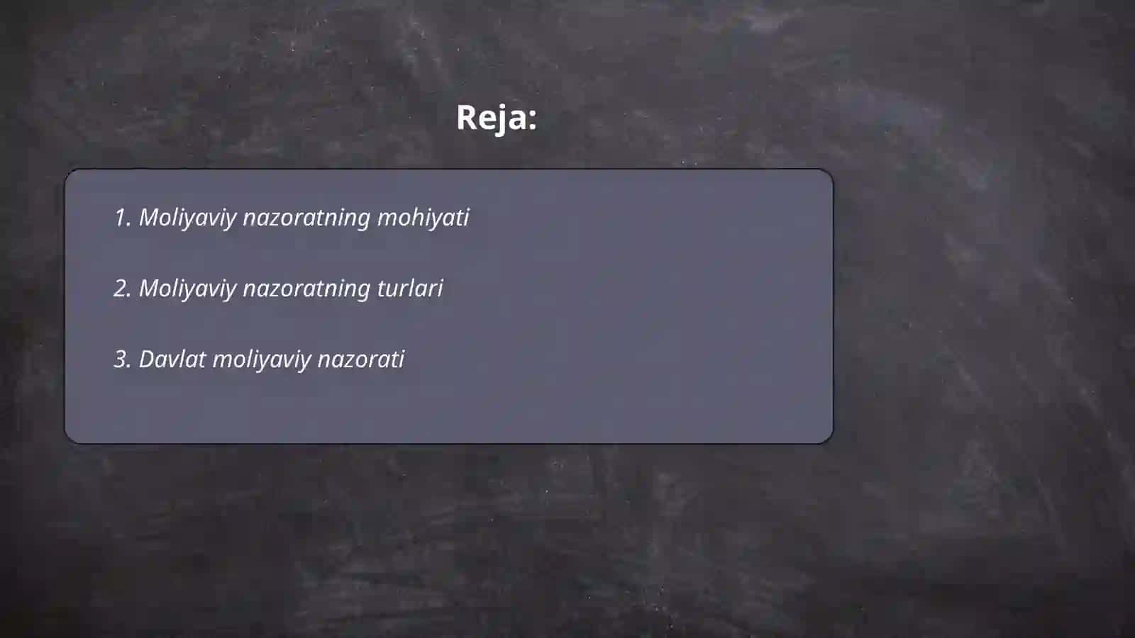 Moliyaviy nazorat 2