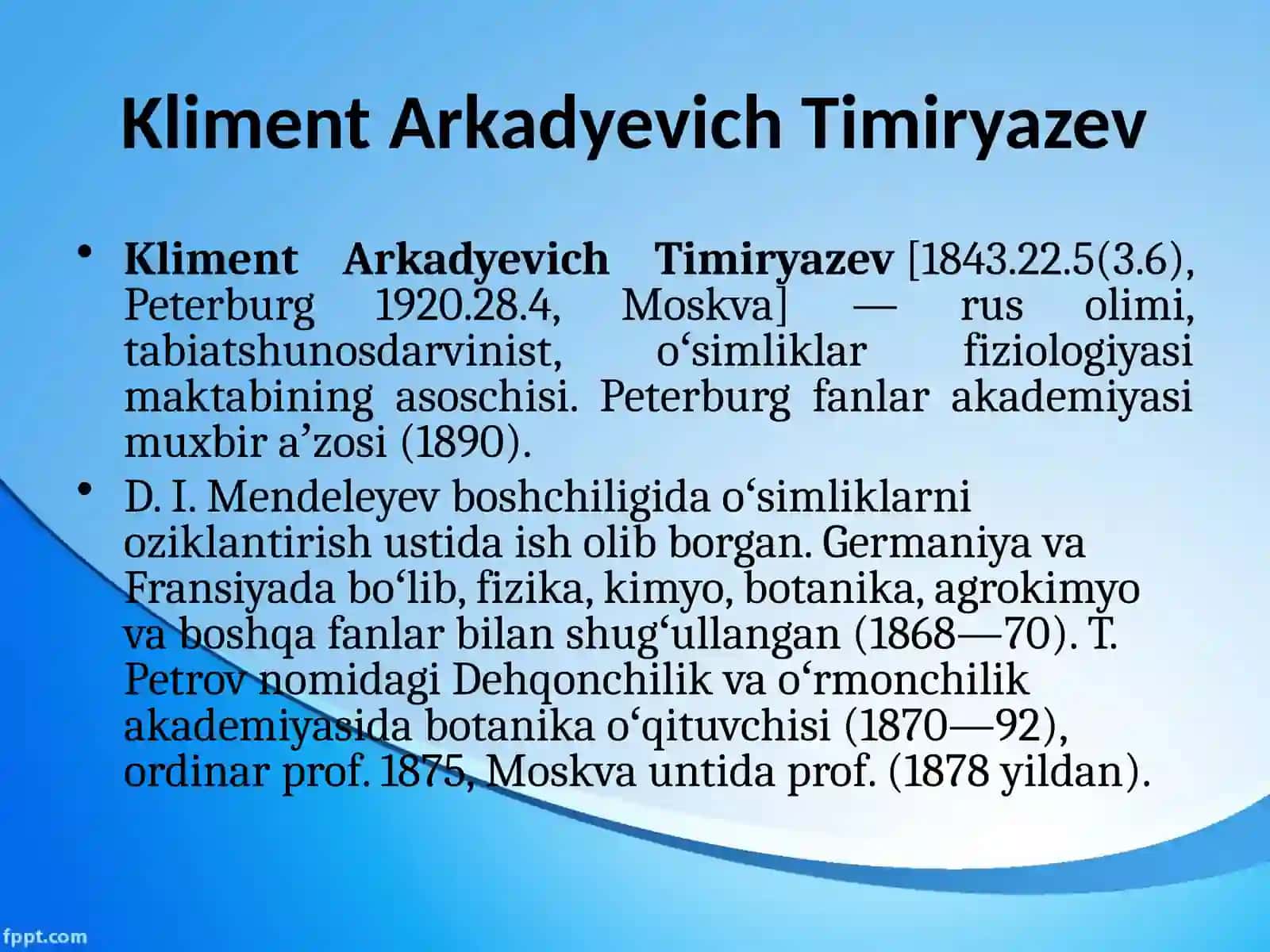 Kliment Arkadyevich Timiryazev 2
