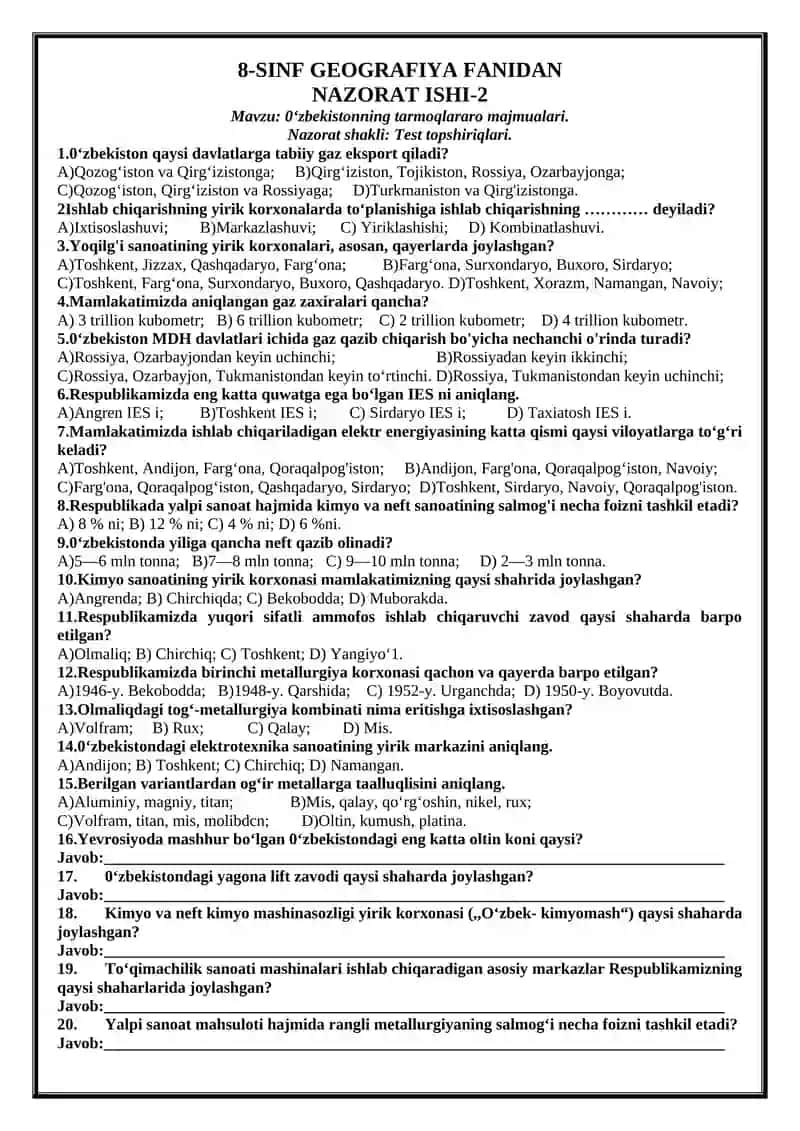 8-SINF GEOGRAFIYA FANIDAN NAZORAT ISHI-1 2