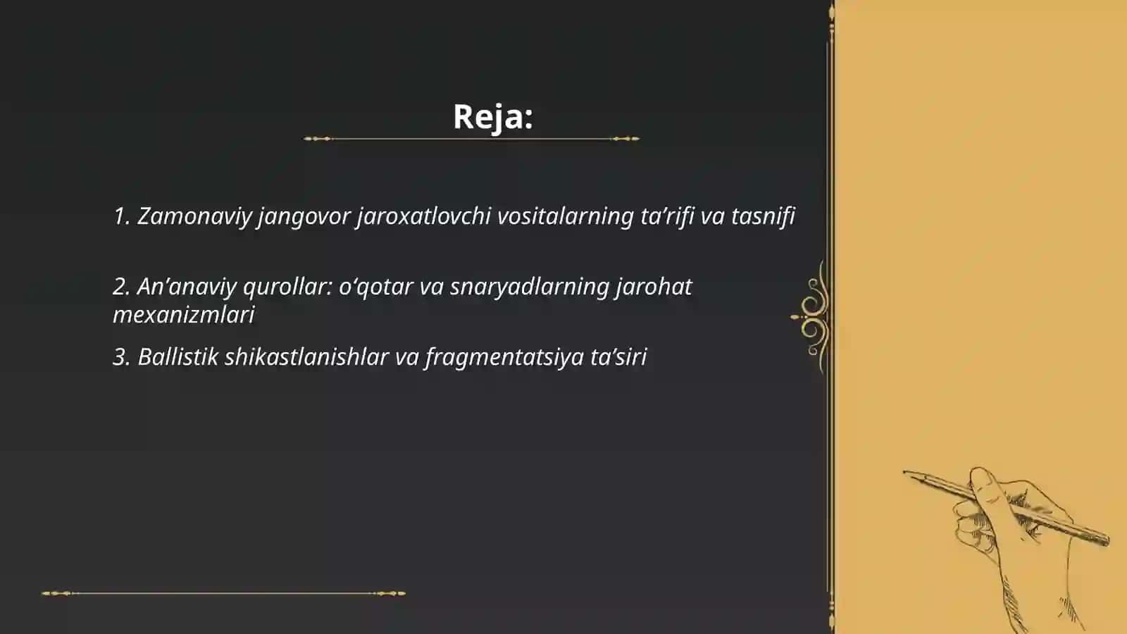 Zamonaviy jangovor jaroxatlovchi vositalar 2