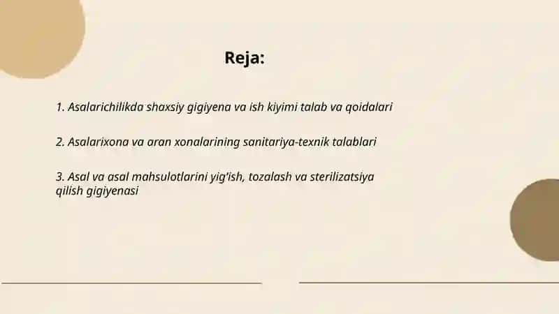 Asalarichilik gigiyenasi 2