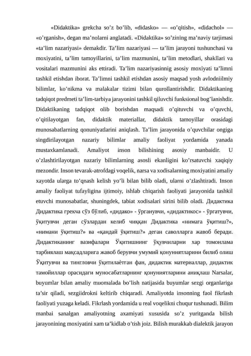 Didaktika mavzusi 2